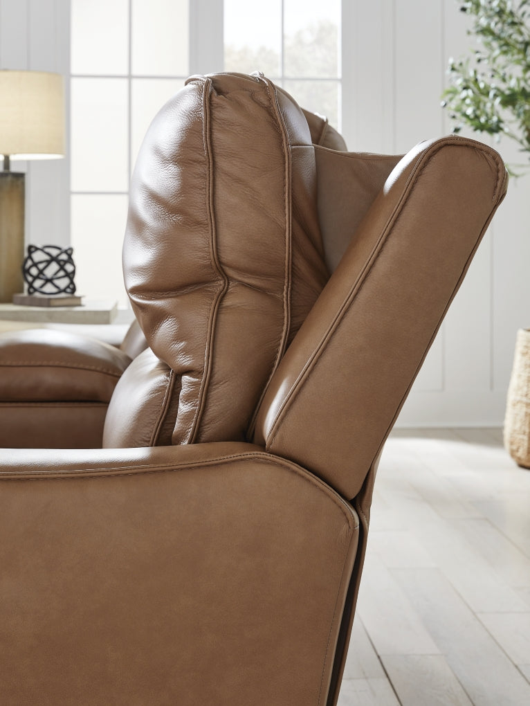 Silverbrooke Power Reclining Loveseat/Console/Adjustable Headrest