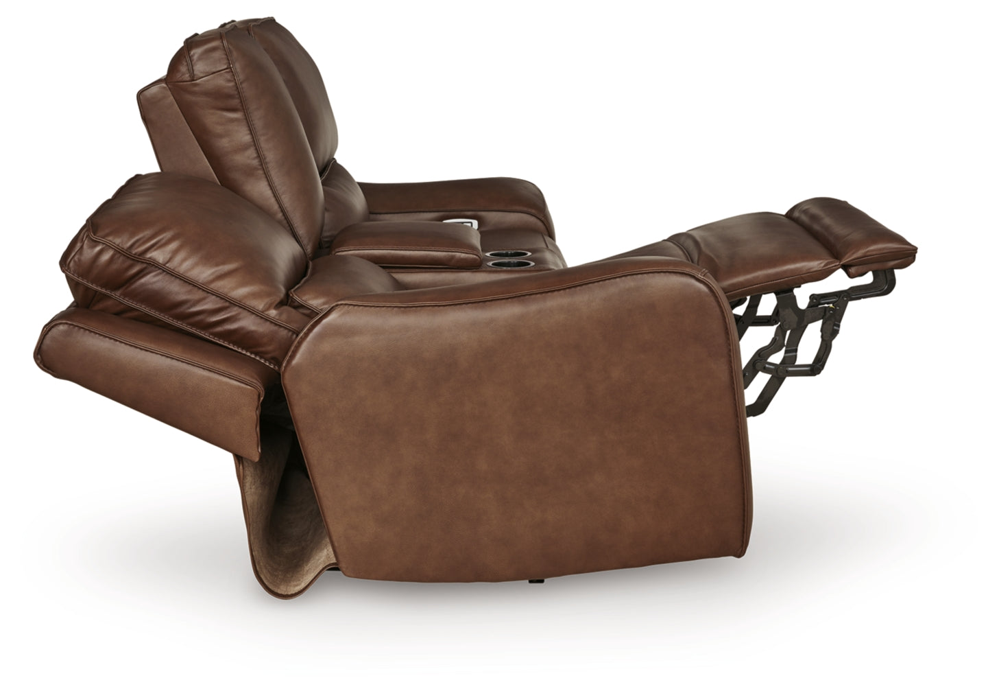 Silverbrooke Power Reclining Loveseat/Console/Adjustable Headrest