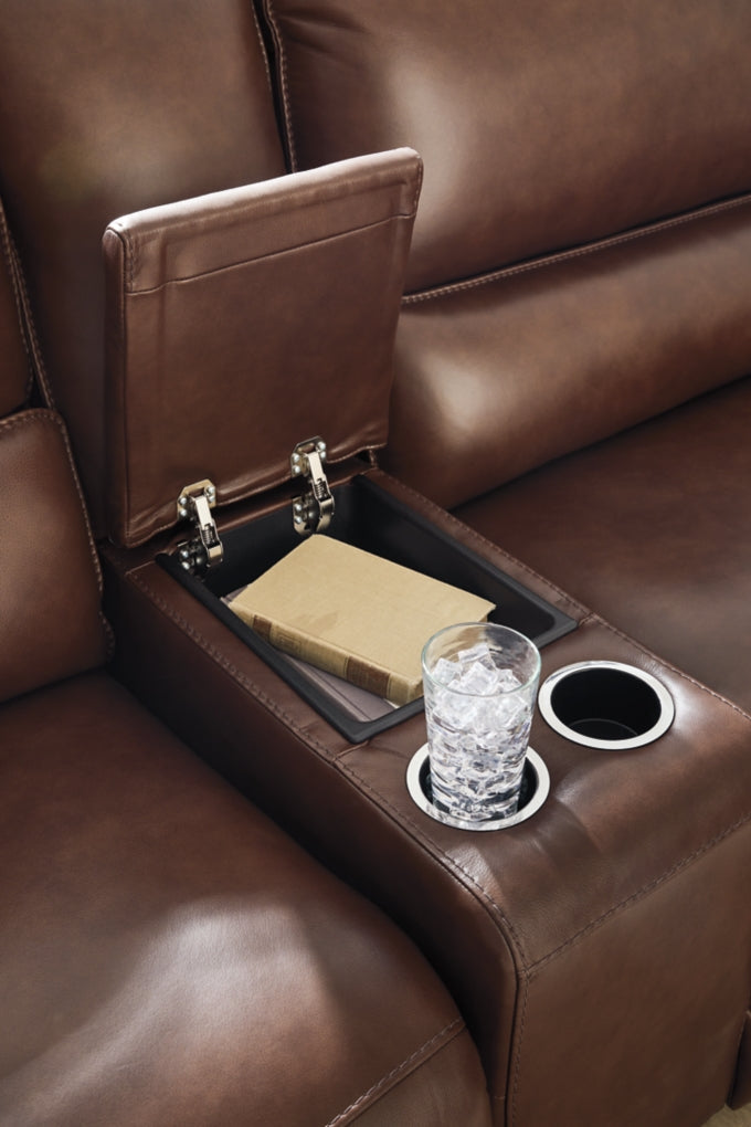 Silverbrooke 6-Piece Reclining Sectional with Storage Console