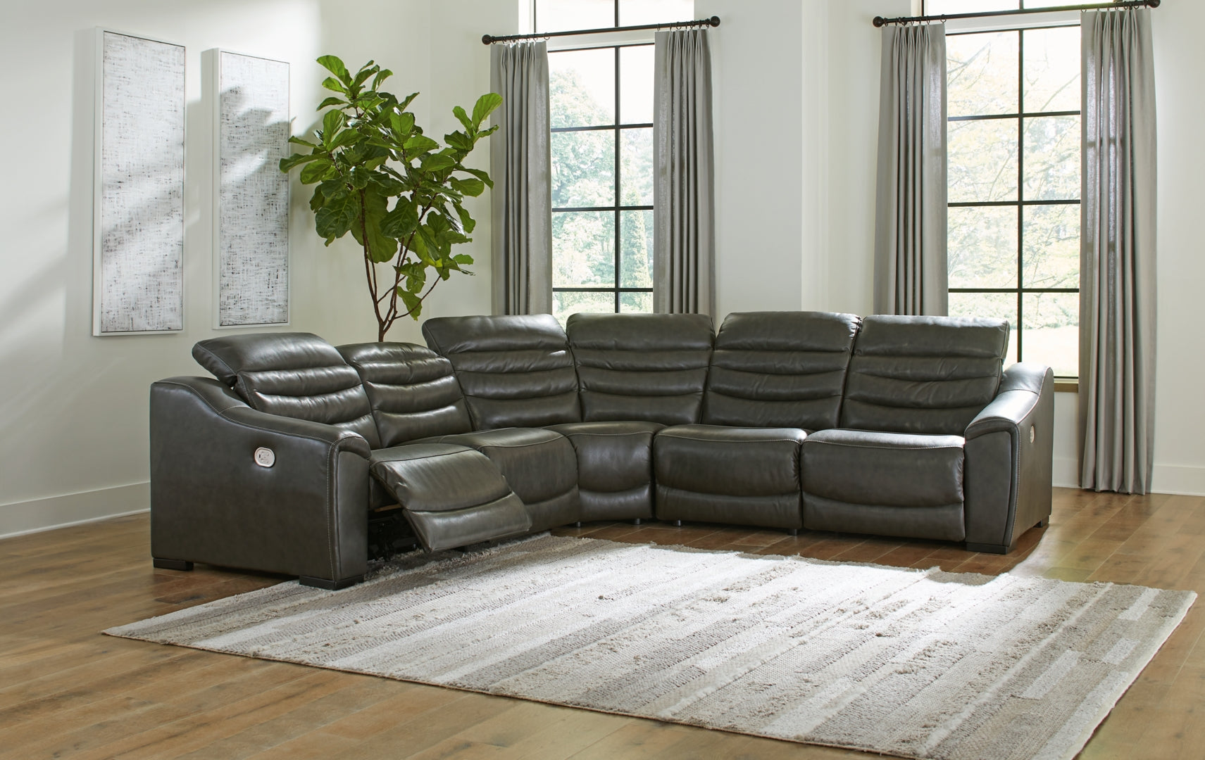 Center Line 4-Piece Power Reclining Sectional