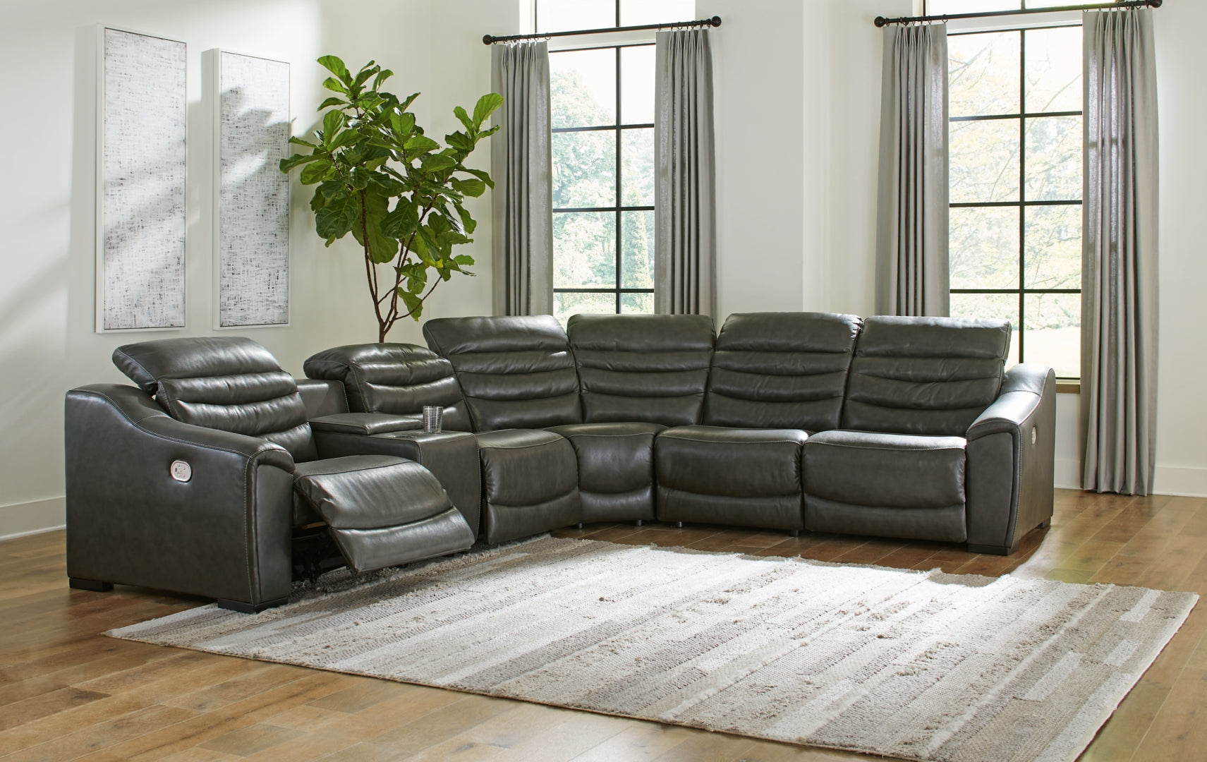 Center Line 4-Piece Power Reclining Sectional