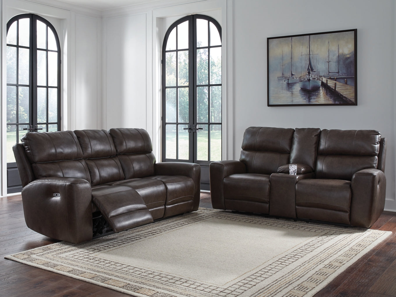 Crossplex Sofa, Loveseat and Recliner