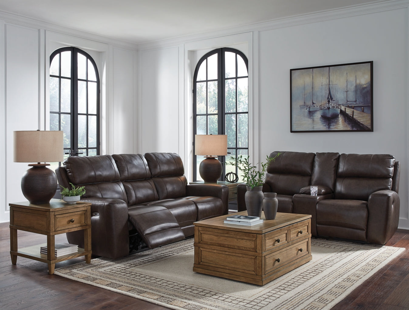 Crossplex Sofa, Loveseat and Recliner