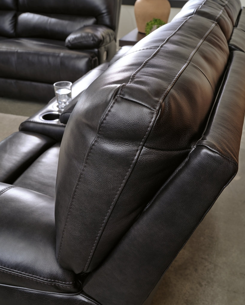 Mountainous Power Reclining Loveseat/Console/Adjustable Headrest