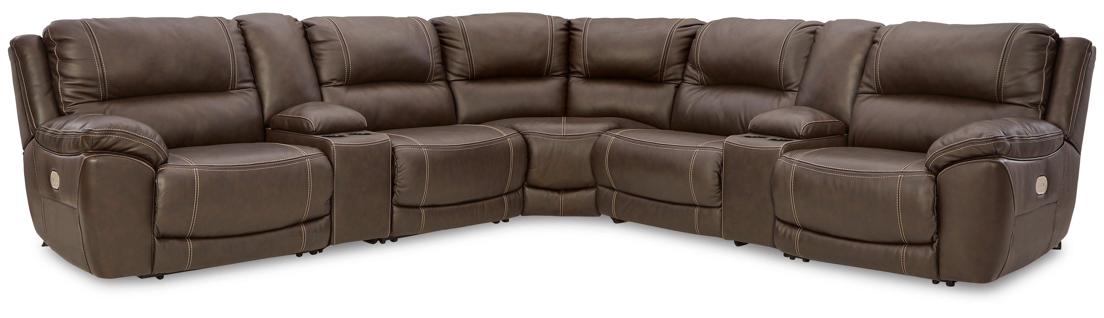 Dunleith 3-Piece Power Reclining Loveseat with Console