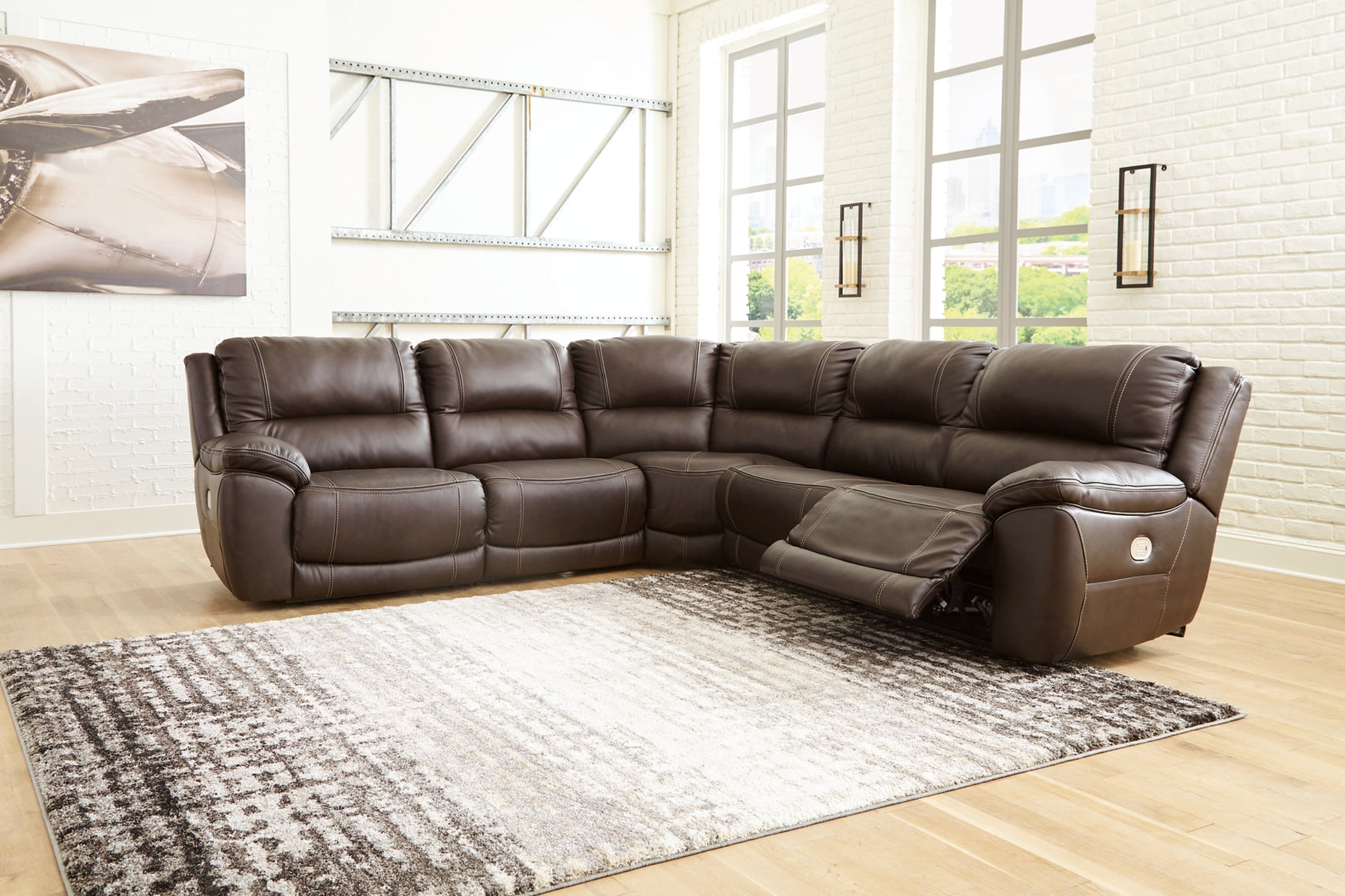 Dunleith 3-Piece Power Reclining Loveseat with Console