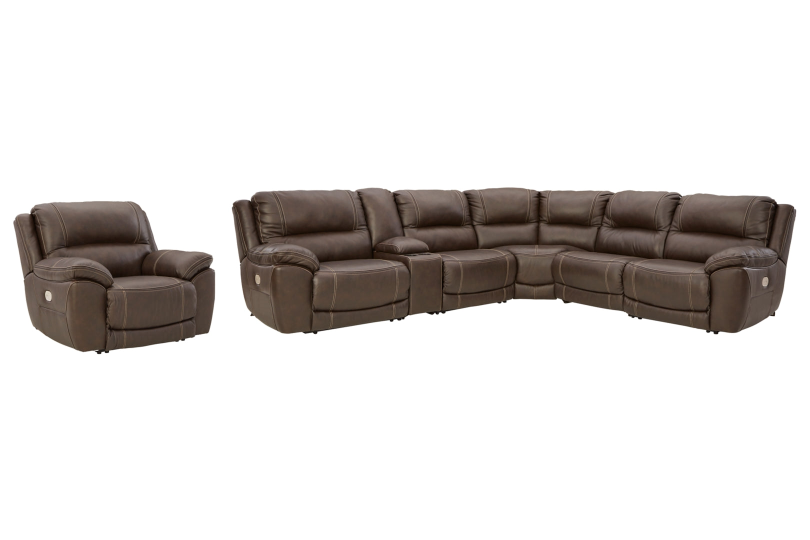 Dunleith 3-Piece Power Reclining Loveseat with Console