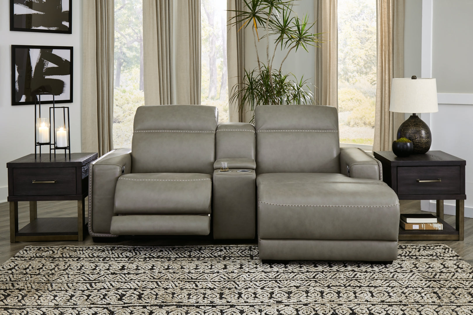 Correze 3-Piece Power Reclining Sectional Loveseat