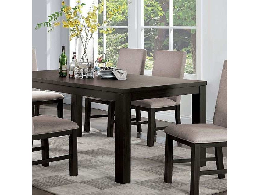 Umbria Antique Black Rectangular Dining Table