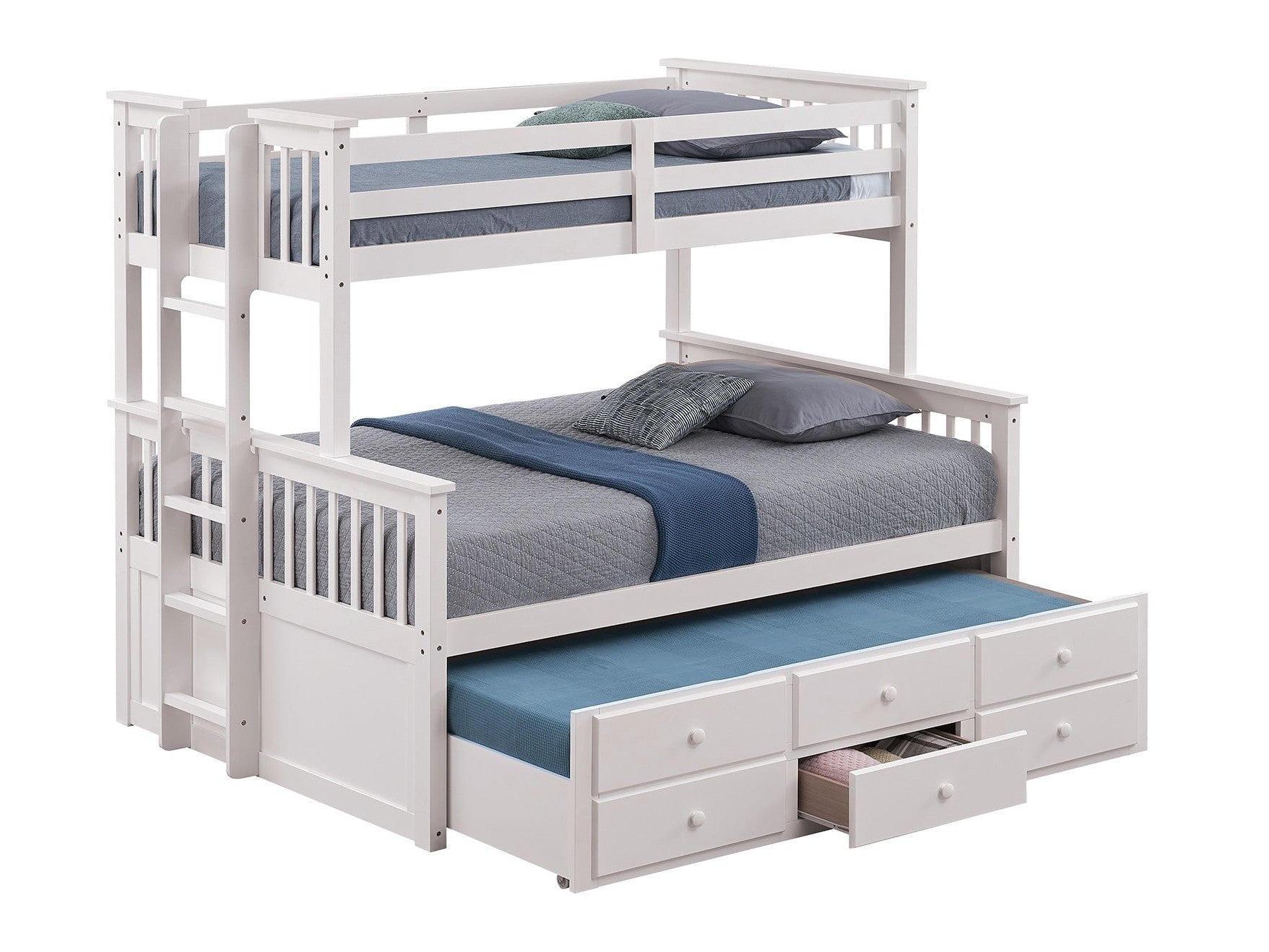 University White Twin/Full Bunk Bed