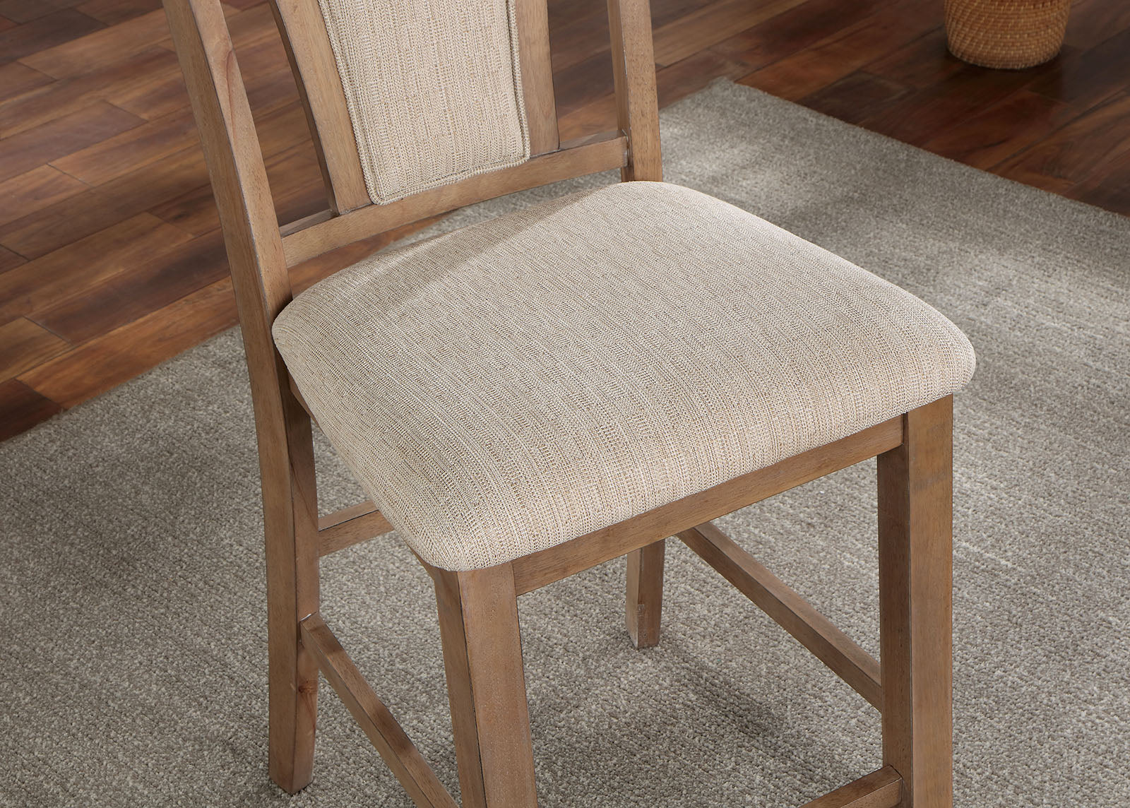 Upminster Natural Tone/Beige 7 Pc. Counter Height Table Set