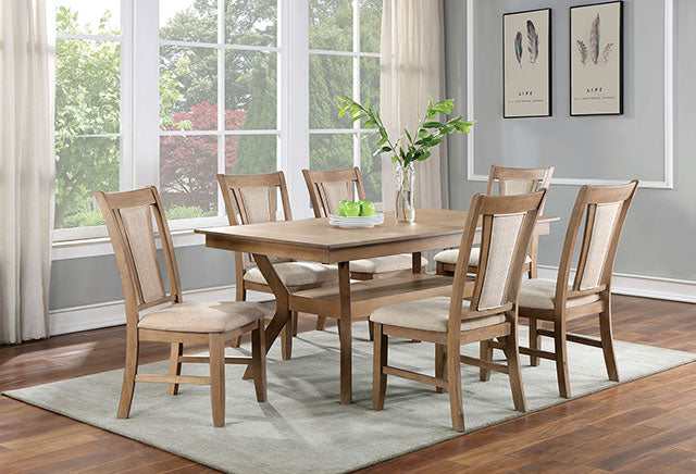 Upminster Natural Tone/Beige Side Chair (Set of 2)