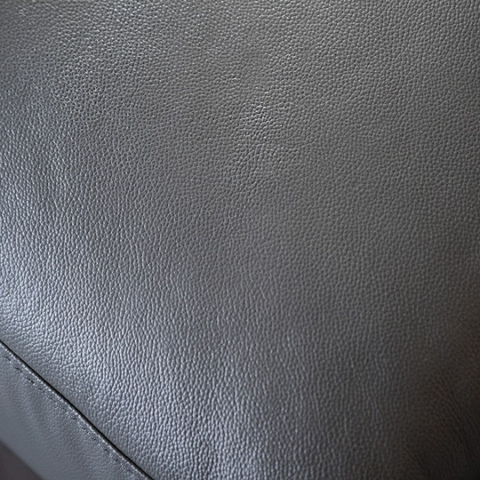 Vadso Dark Gray Leather Match Left Chaise Sectional