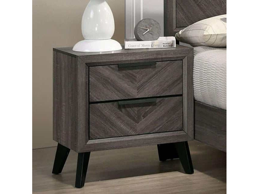 Vagan Gray Nightstand