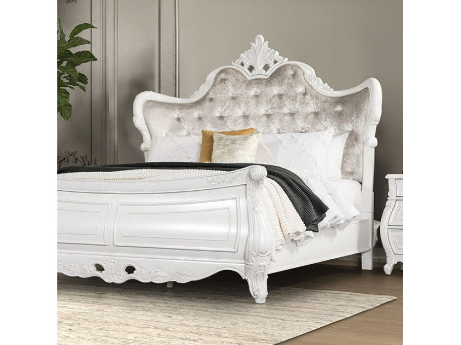 Valentini White Queen Bed