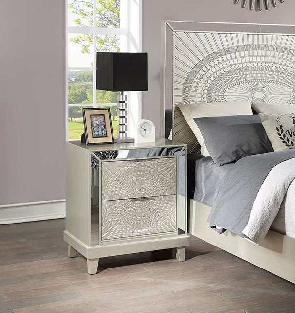 Valletta Champagne Nightstand