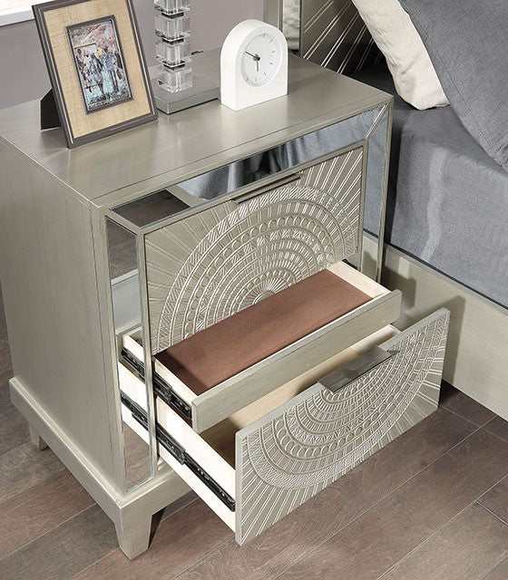 Valletta Champagne Nightstand