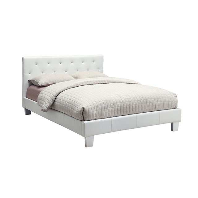 Velen White California King Bed