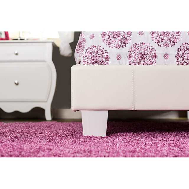 Velen White California King Bed