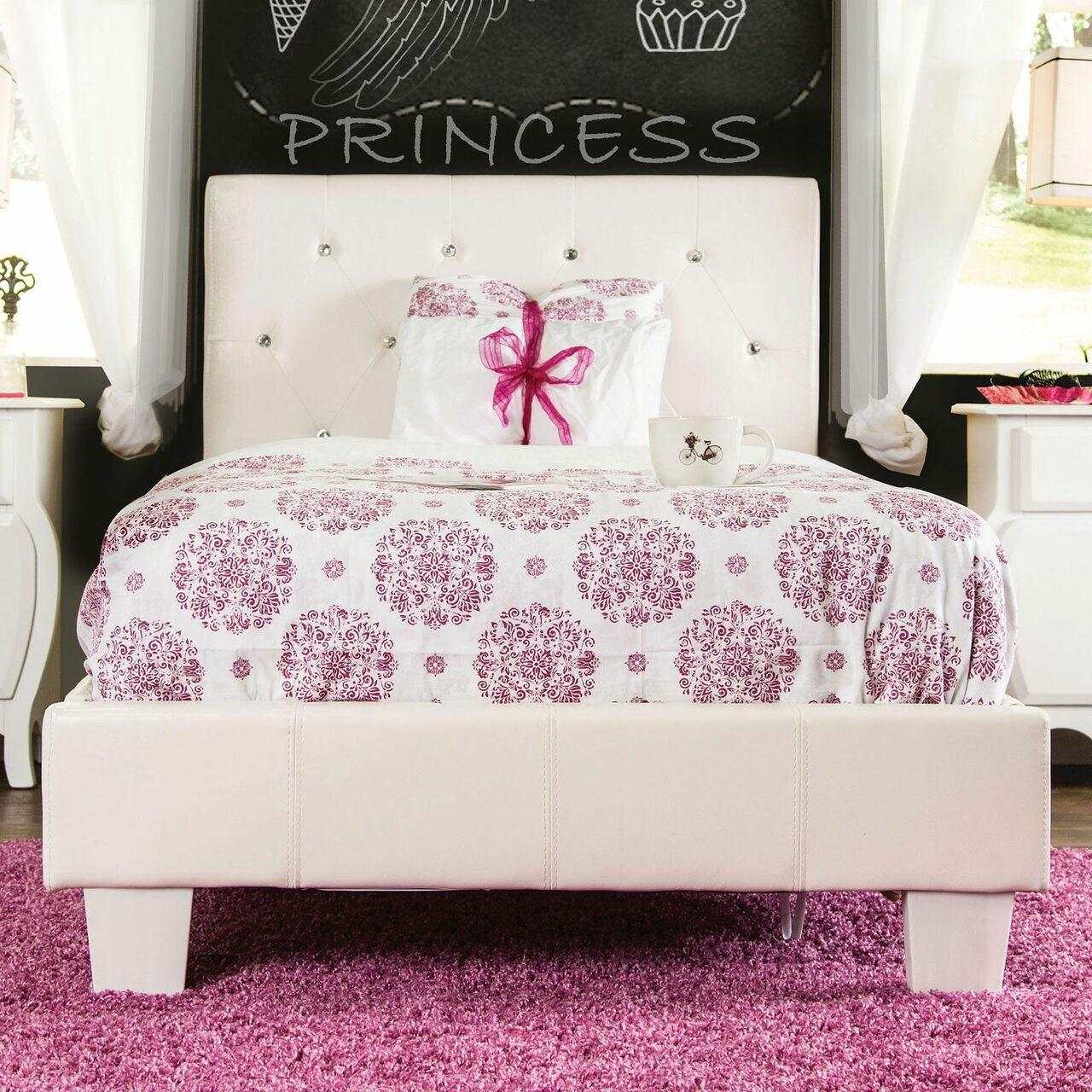 Velen White Twin Bed