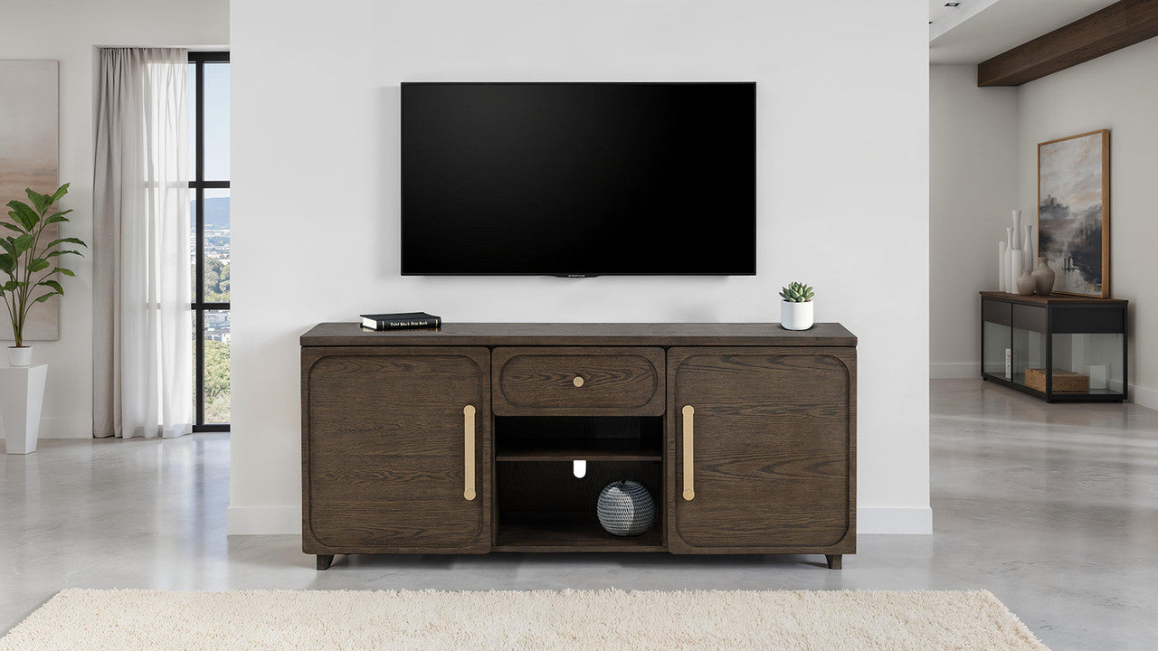 Vellara Dark Walnut 70" Tv Console
