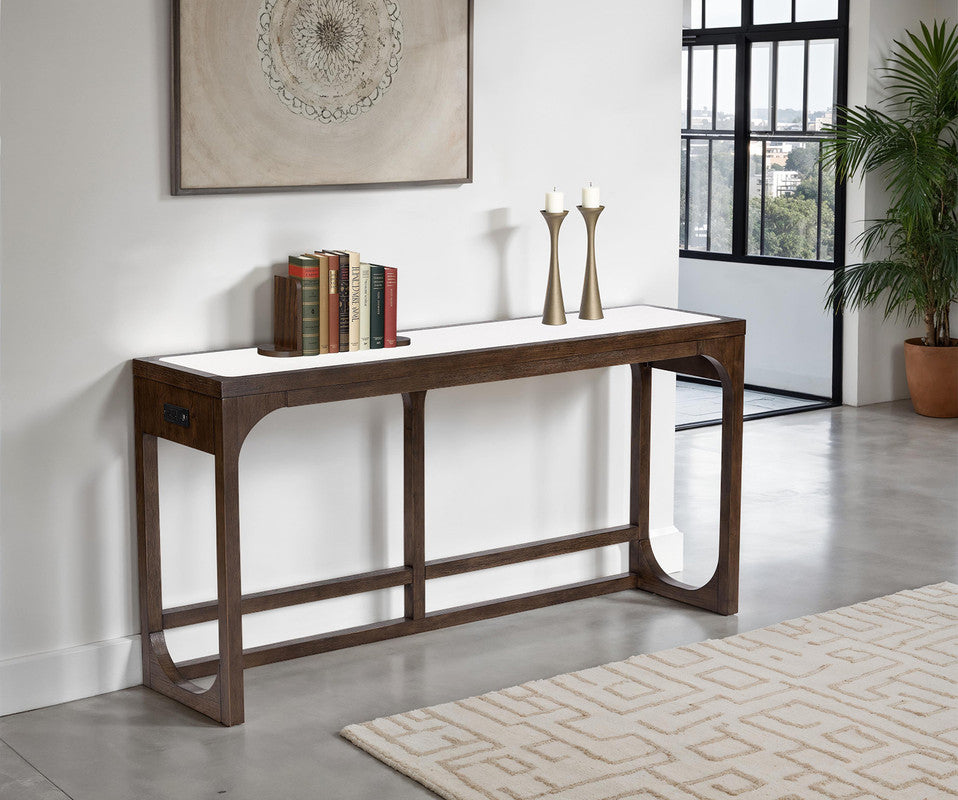 Vellara Dark Walnut Sofa Table
