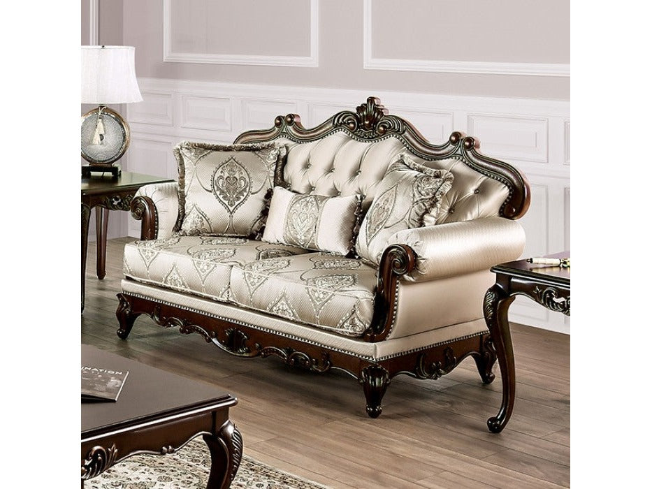 Veracruz Dark Cherry/Beige Loveseat