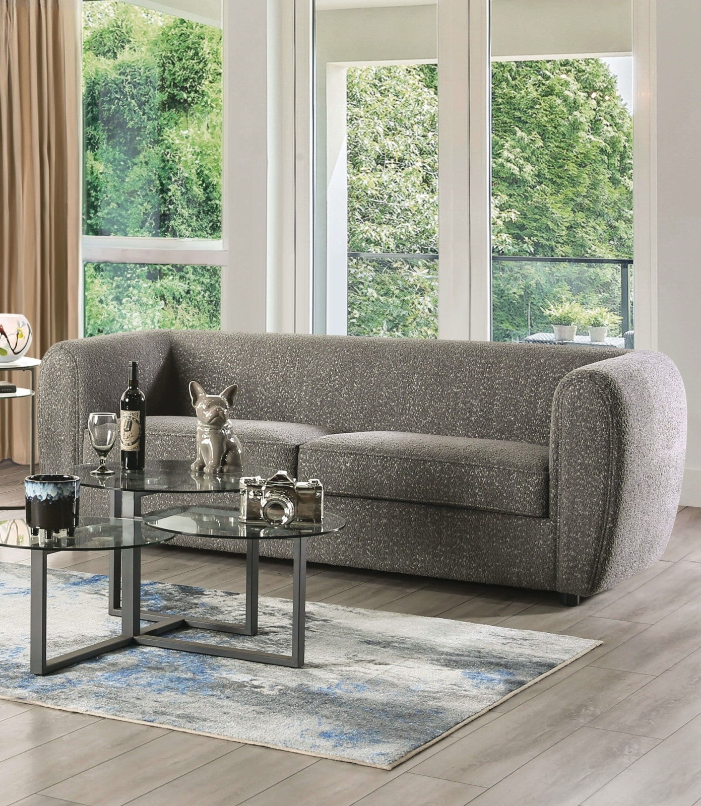 Verdal Charcoal Gray Sofa & Loveseat