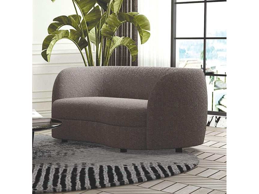 Versoix Charcoal Gray Loveseat