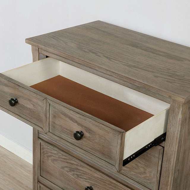 Vevey Wire-Brushed Warm Gray Chest