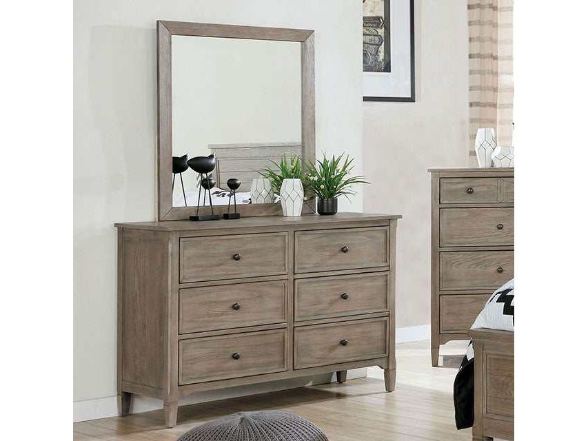 Vevey Wire-Brushed Warm Gray Dresser