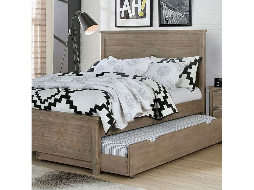 Vevey Wire-Brushed Warm Gray Full Bed