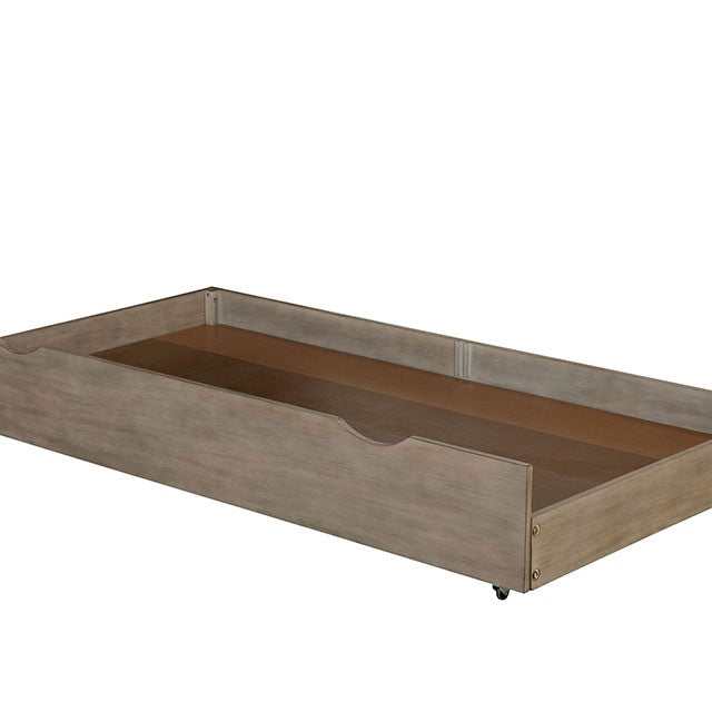 Vevey Wire-Brushed Warm Gray Trundle/Drawer