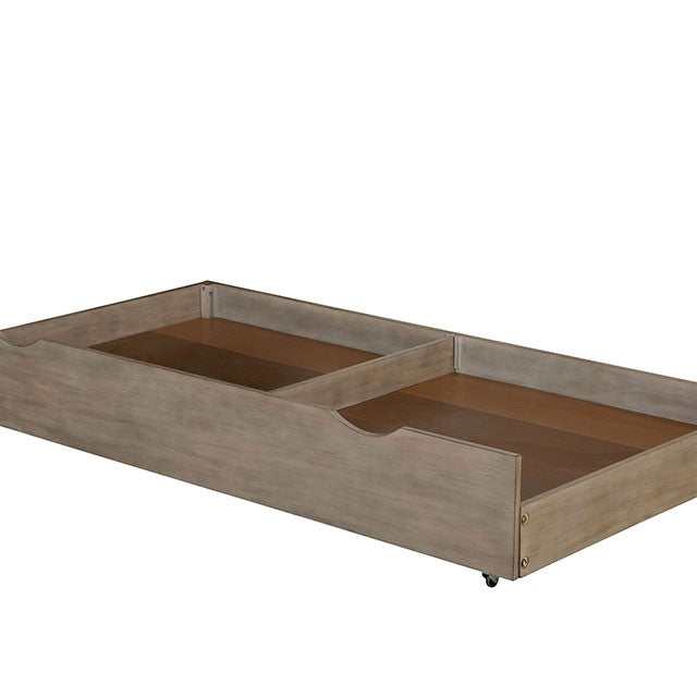 Vevey Wire-Brushed Warm Gray Trundle/Drawer