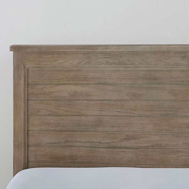 Vevey Wire-Brushed Warm Gray Twin Bed