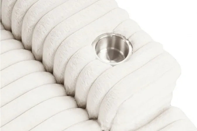 Veyrier White 2 Arm Oversize Chaise