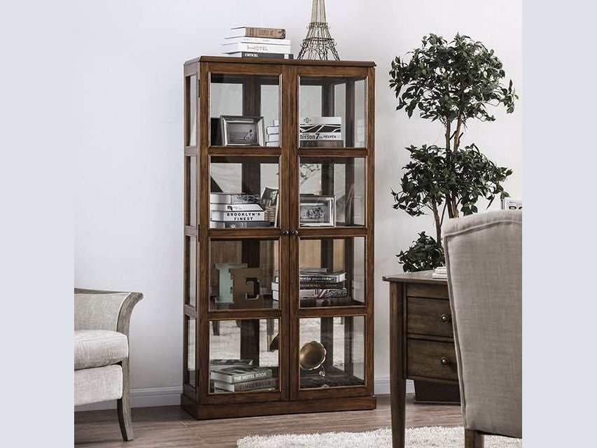 Vilas Oak Curio Cabinet