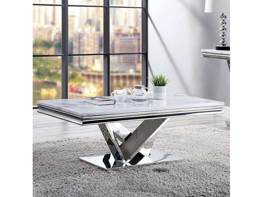 Villarsglane Chrome Coffee Table