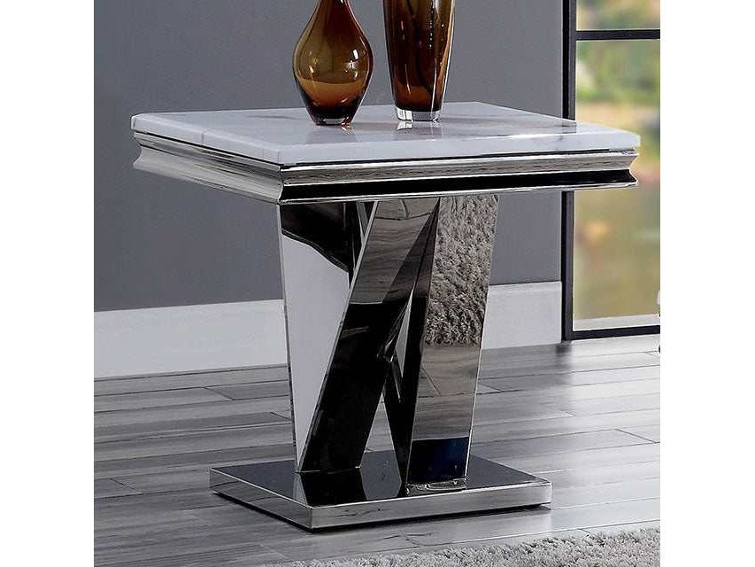 Villarsglane Chrome End Table