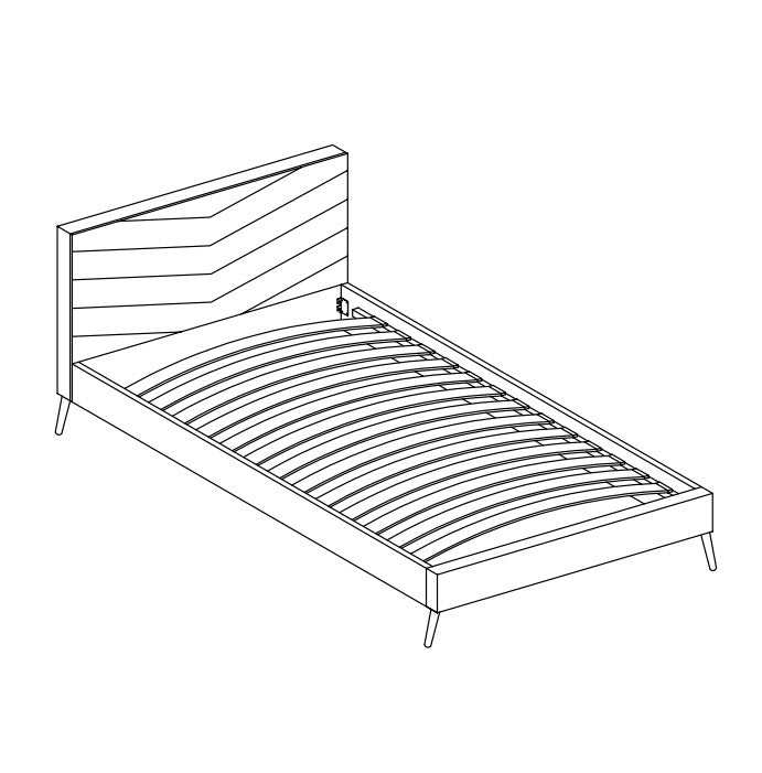 Vivar Beige Twin Bed