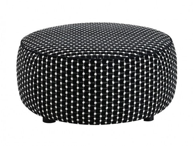 Viviani Black Ottoman