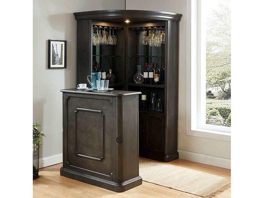 Voltaire Gray Curio Cabinet