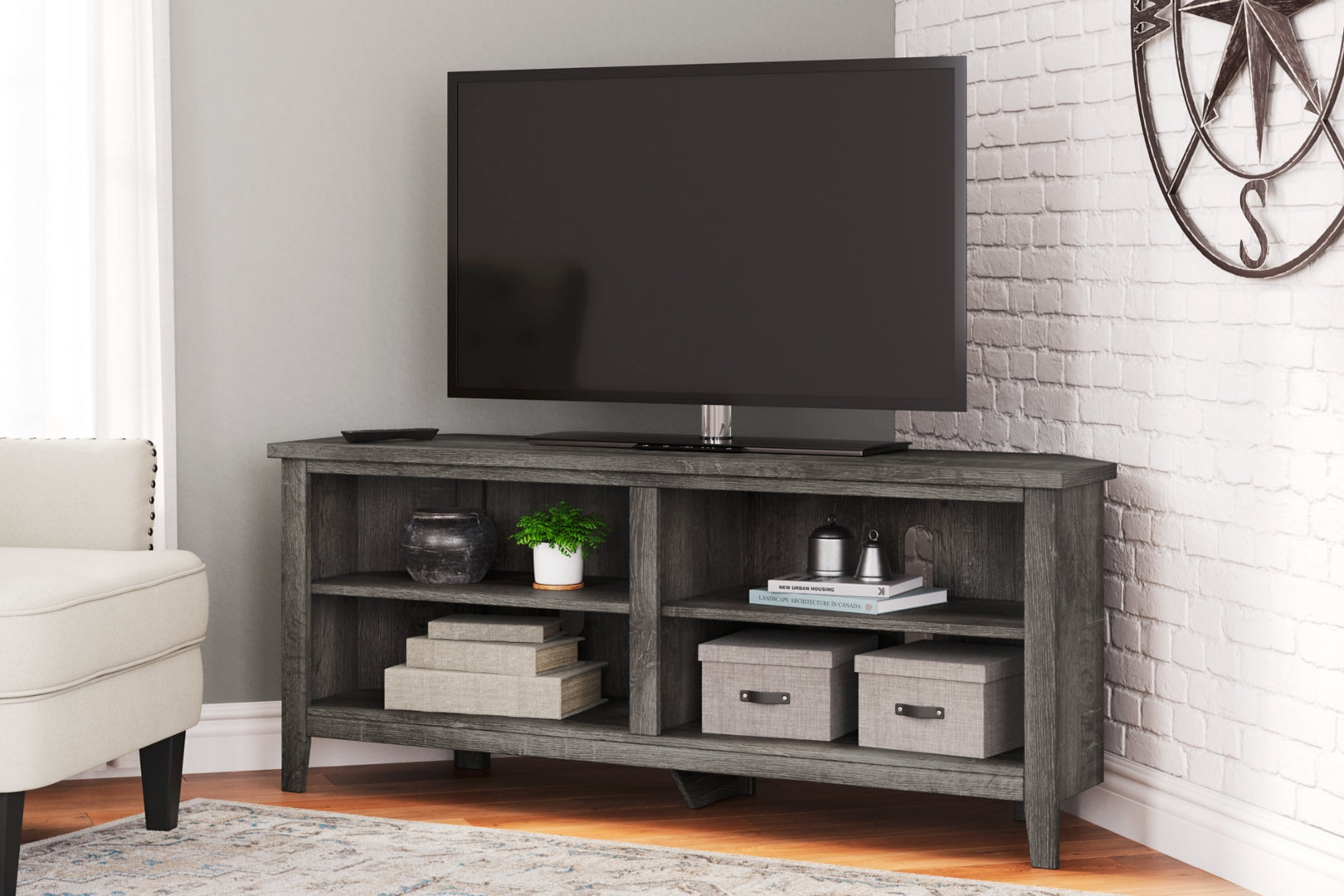 Arlenbry LG TV Stand w/Fireplace Option