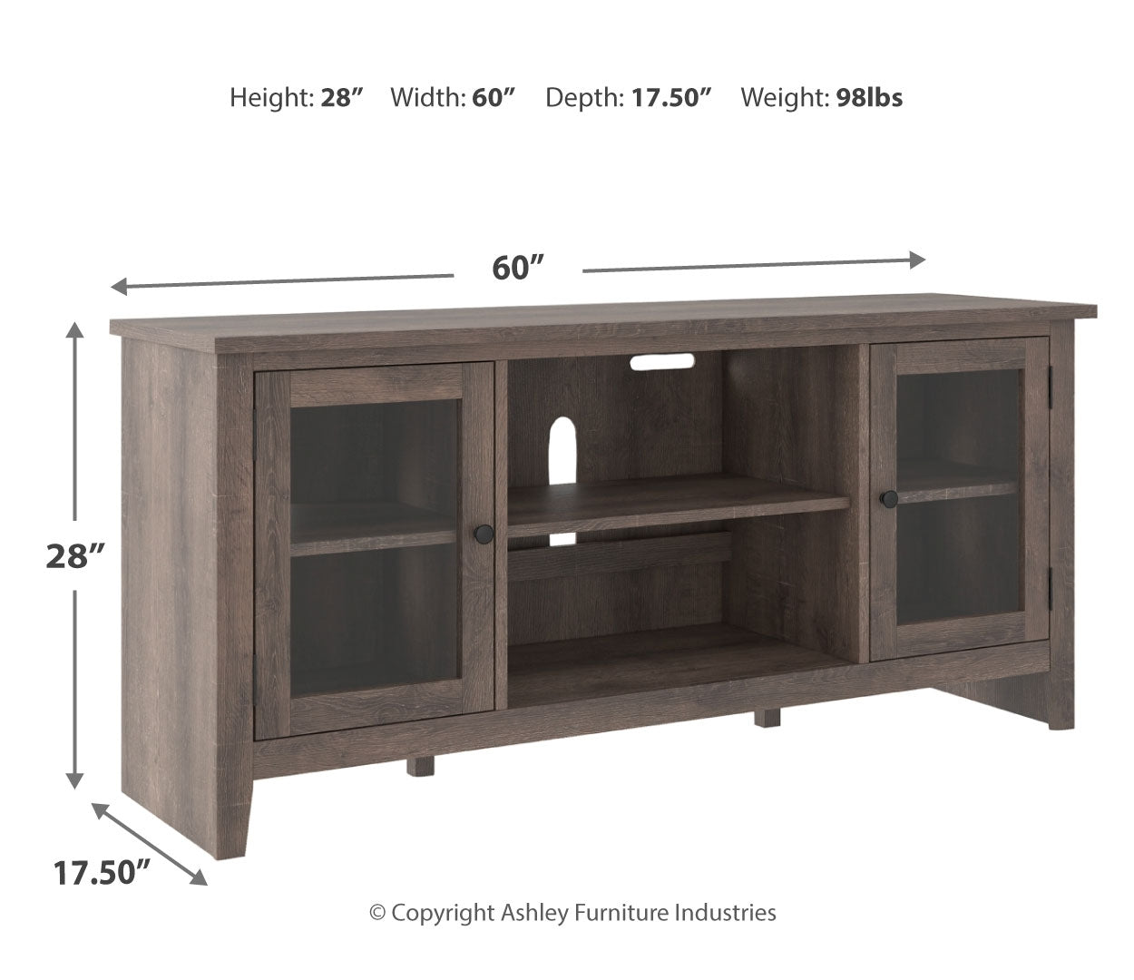 Arlenbry LG TV Stand w/Fireplace Option