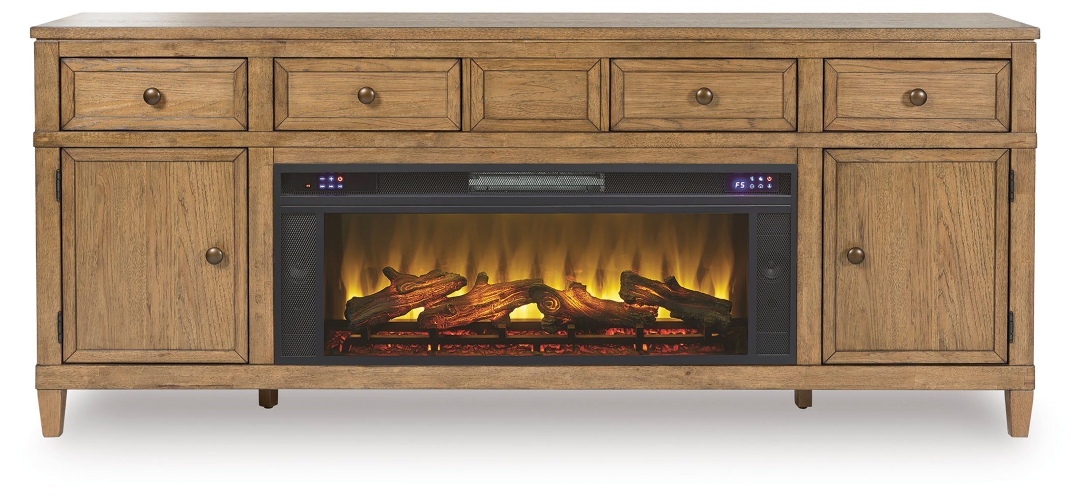 Sharlance 81" TV Stand with Electric Fireplace