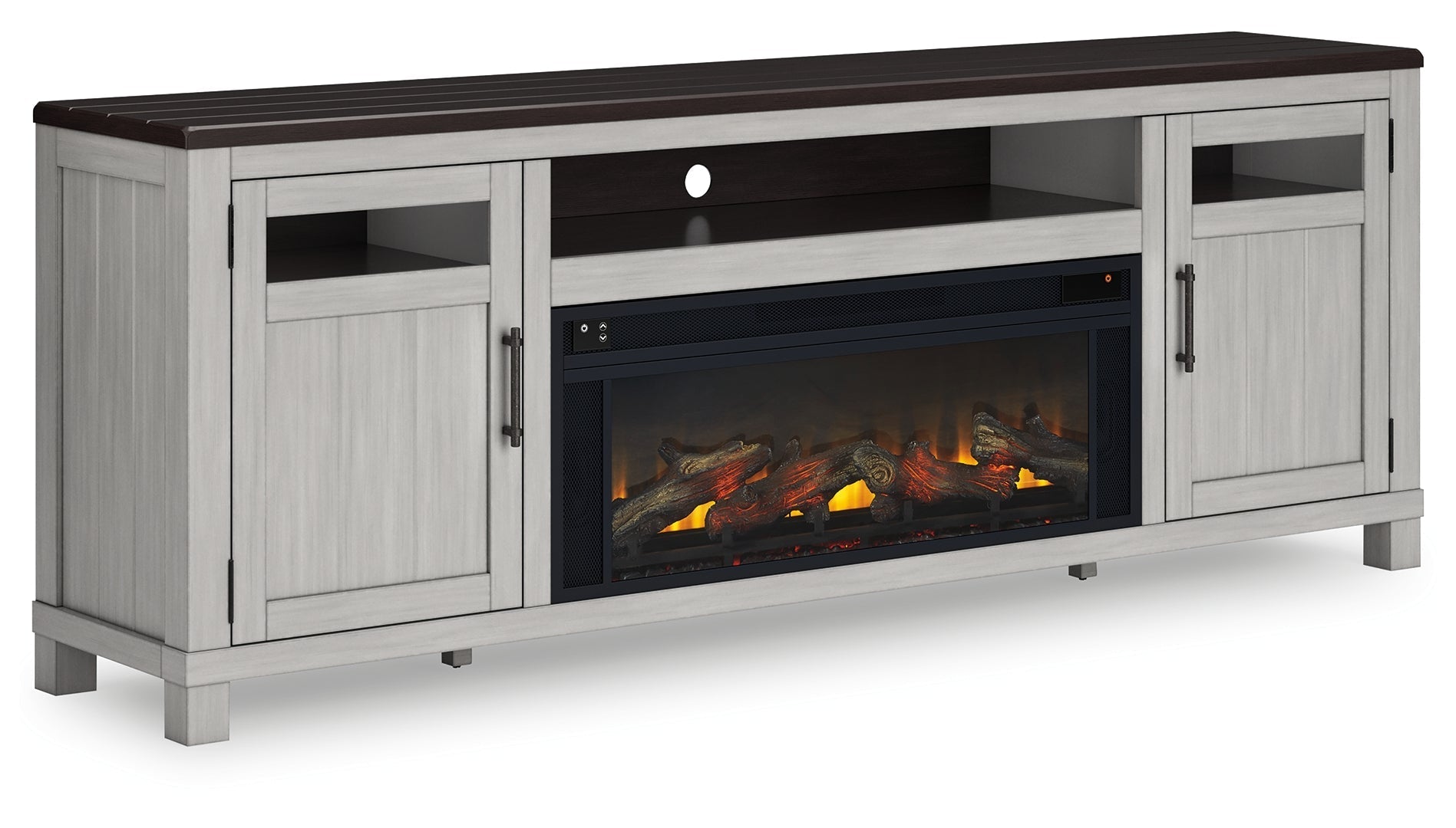 Darborn 88" TV Stand with Electric Fireplace