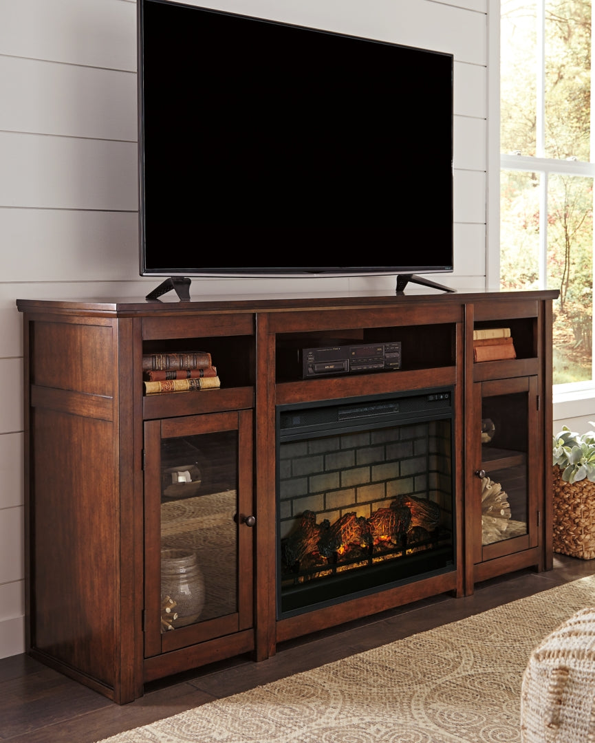 Harpan XL TV Stand w/Fireplace Option