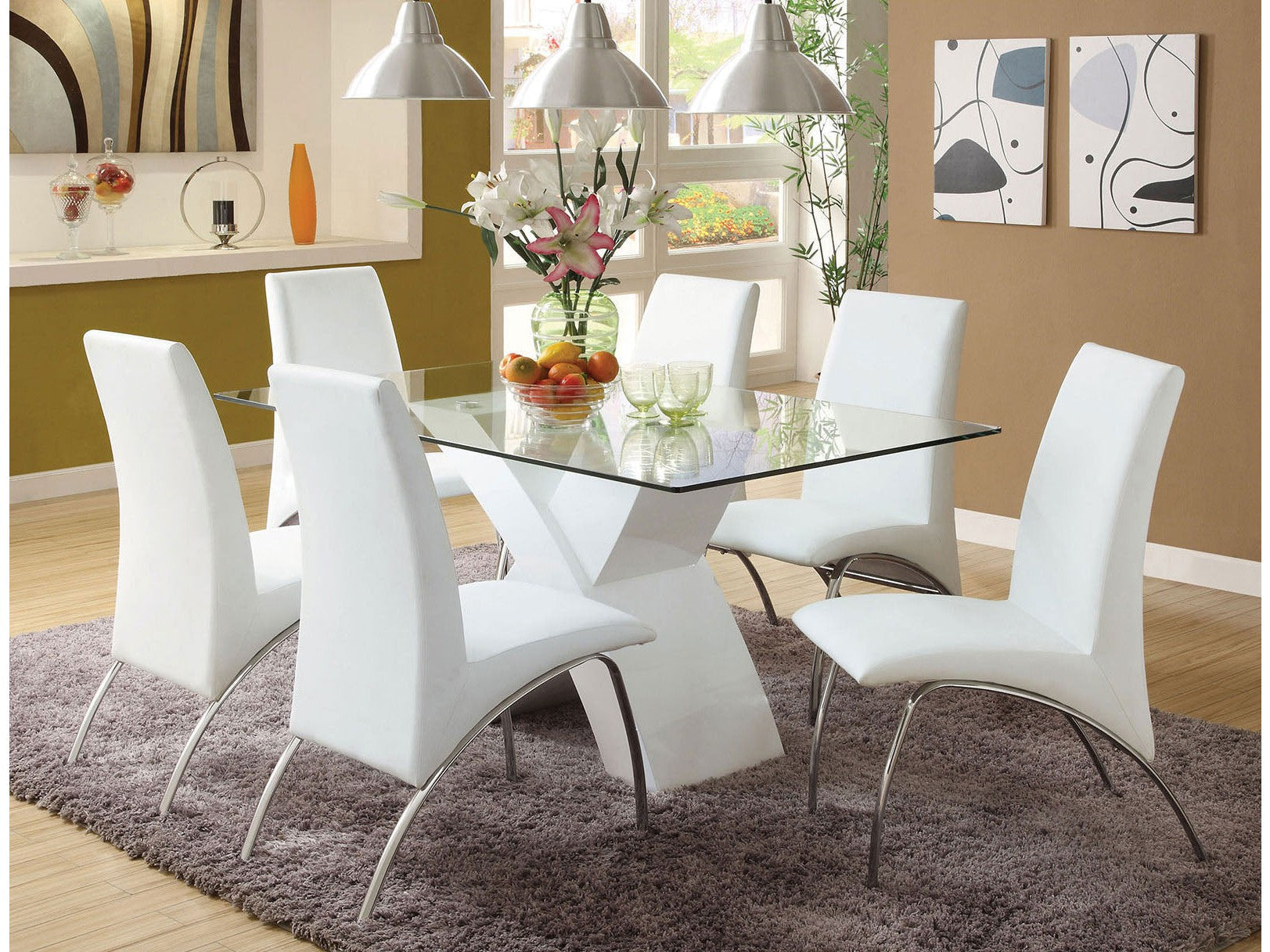 Wailoa White 7 Pc. Dining Set