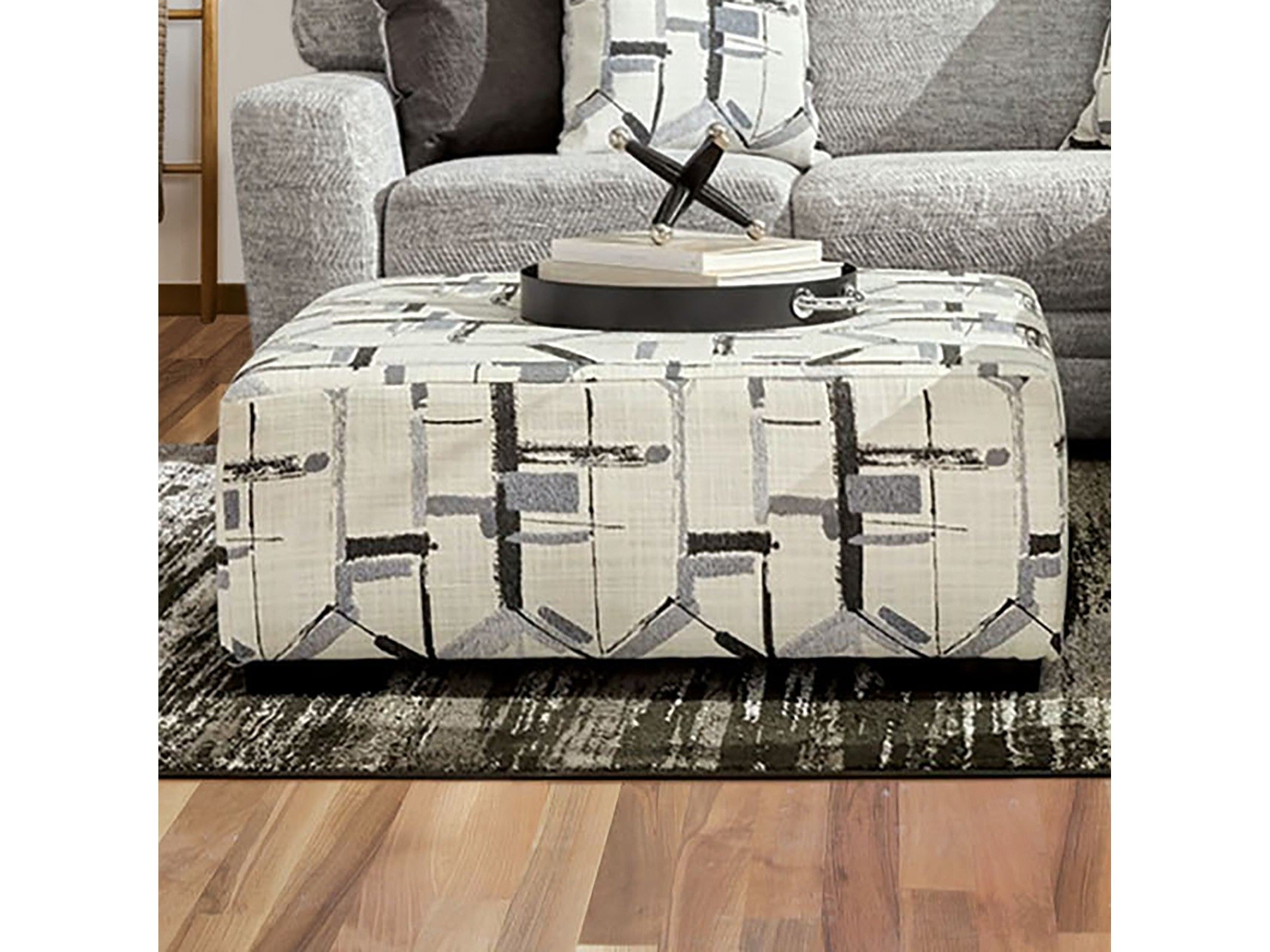 Walthamstow Gray Ottoman