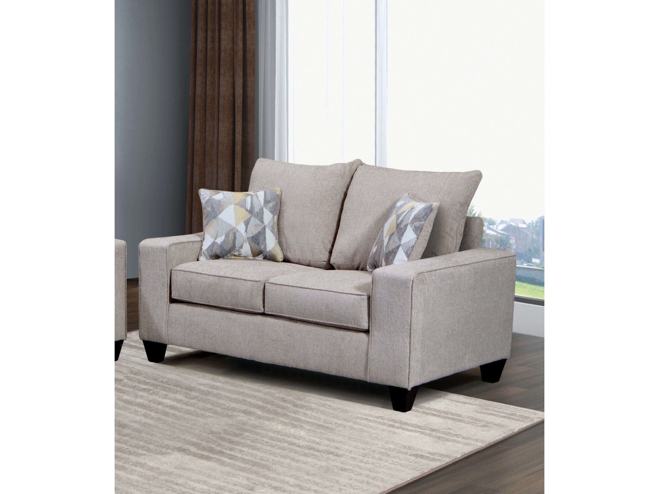 West action Beige Loveseat
